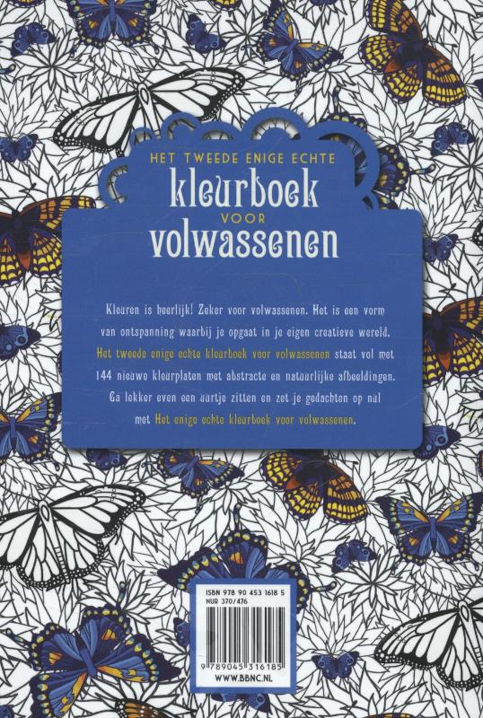 Het tweede enige echte kleurboek voor volwassenen achterkant