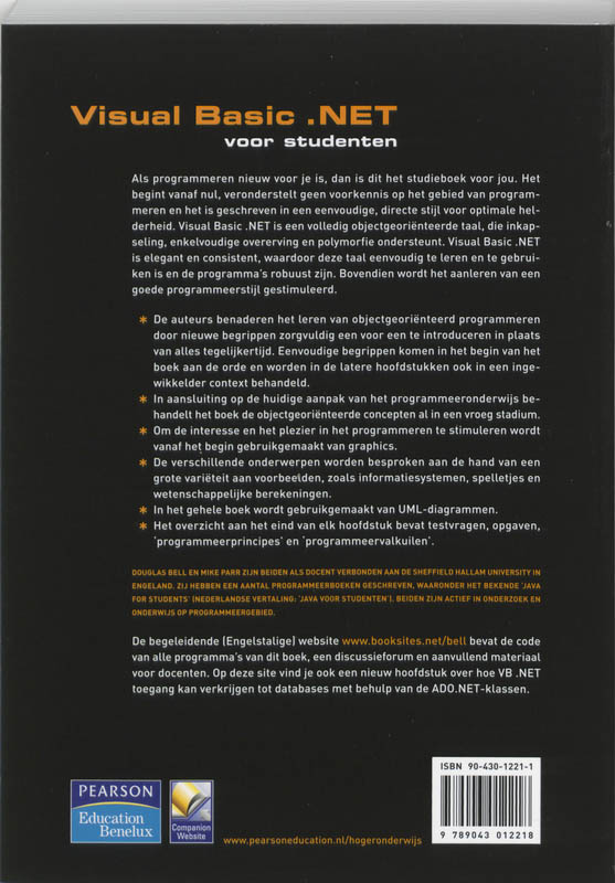 Visual Basic .Net Voor Studenten Visual Basic .Net Voor Studenten achterkant
