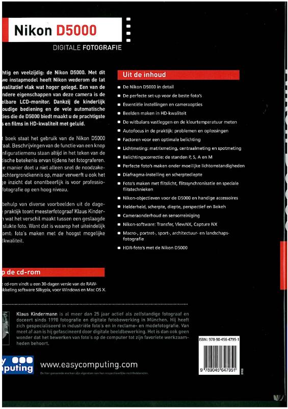Nikon D5000 achterkant