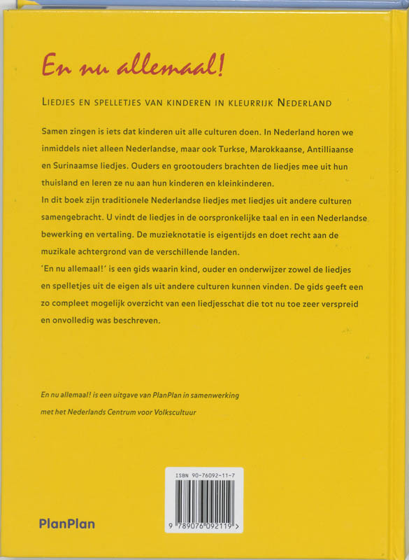 En nu allemaal ! achterkant