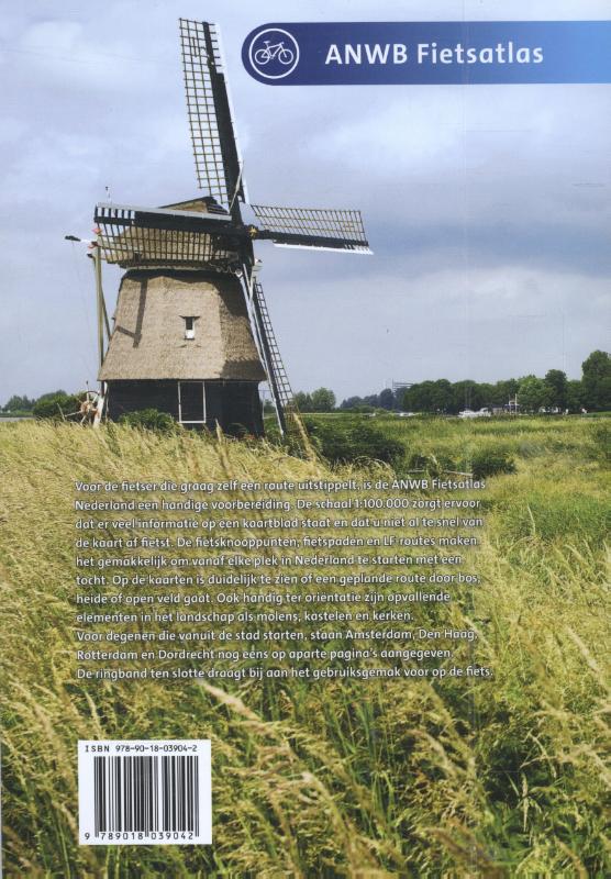 ANWB fietsatlas Nederland achterkant