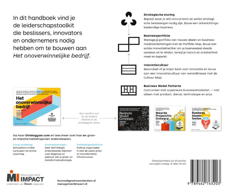 Het onoverwinnelijke bedrijf / Strategyzer series achterkant