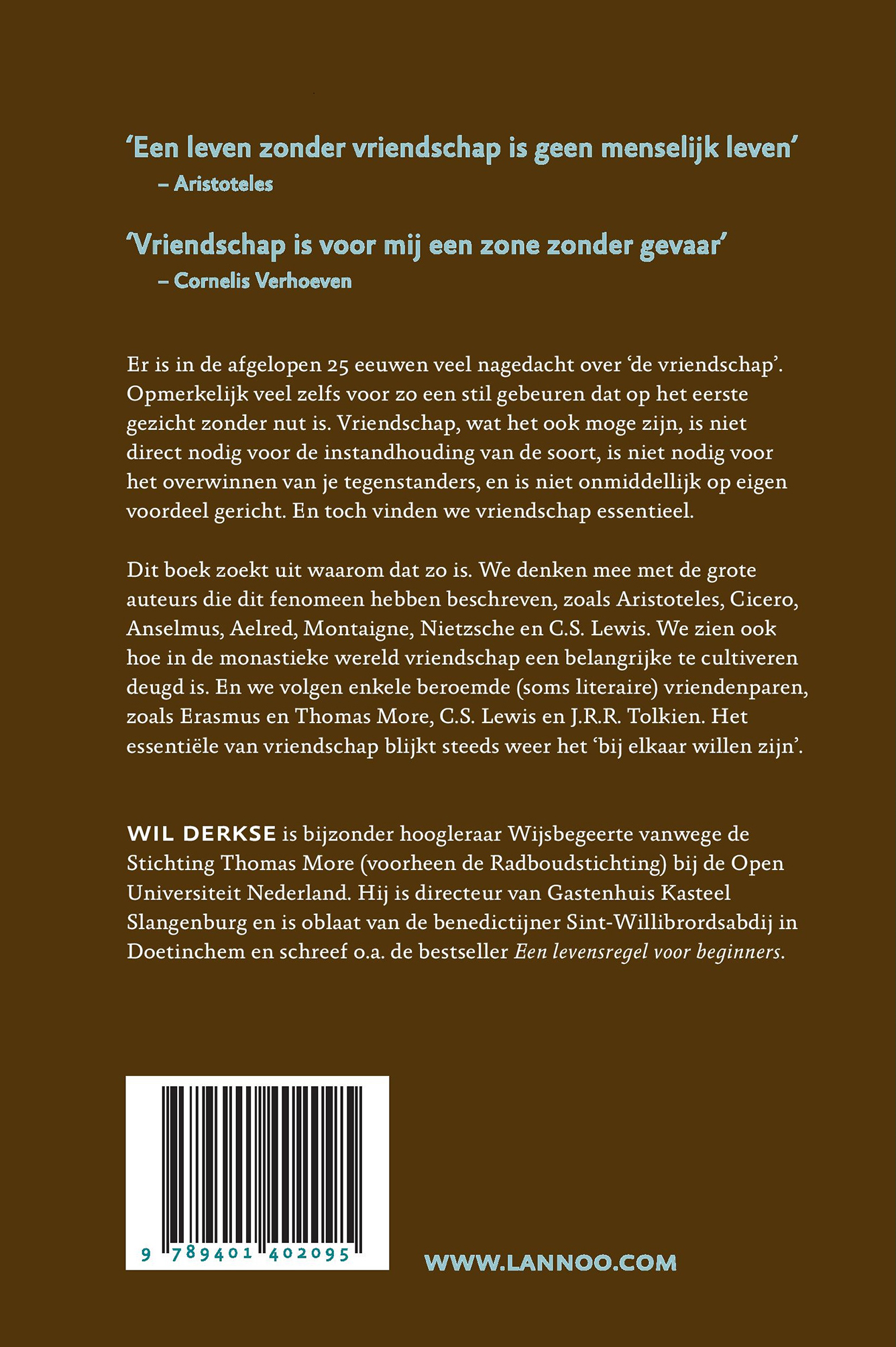 Over vriendschap achterkant