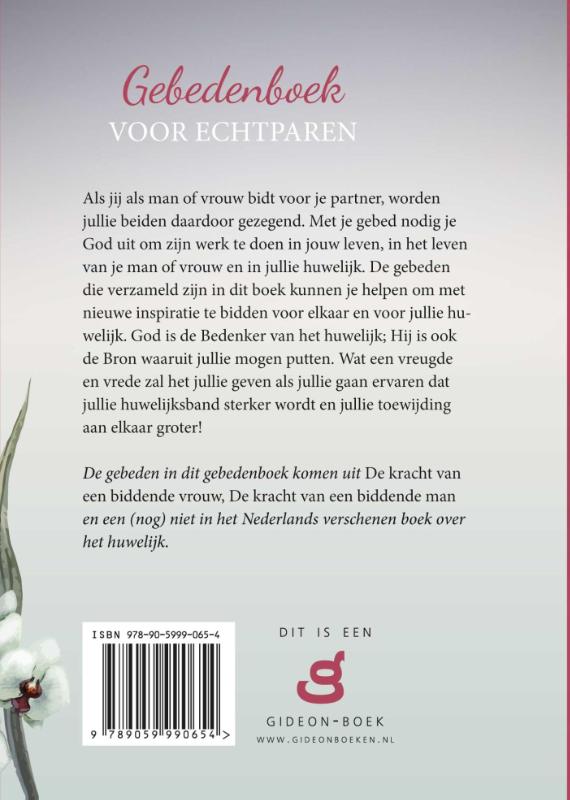 Gebedenboek voor echtparen achterkant