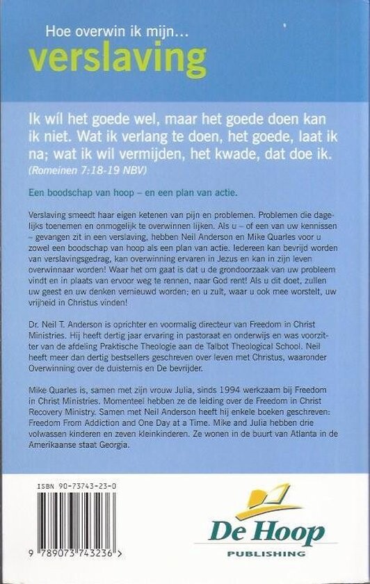 HOE OVERWIN IK MIJN VERSLAVING achterkant