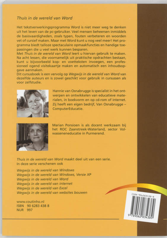 Thuis in de wereld van Word achterkant