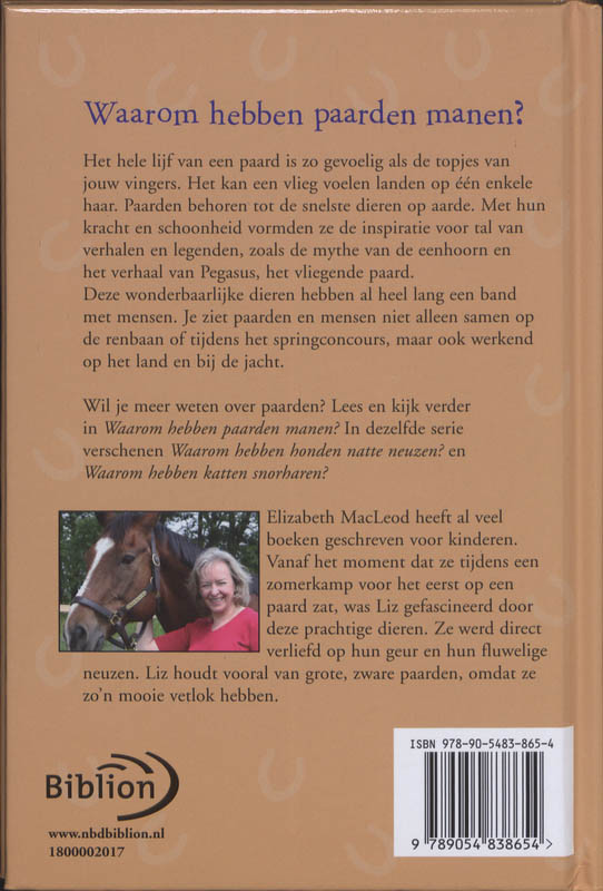 Waarom Hebben Paarden Manen? achterkant