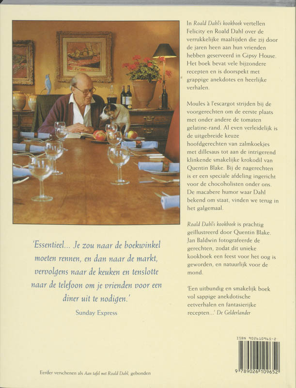 Roald Dahl's Kookboek / Druk Herdruk achterkant