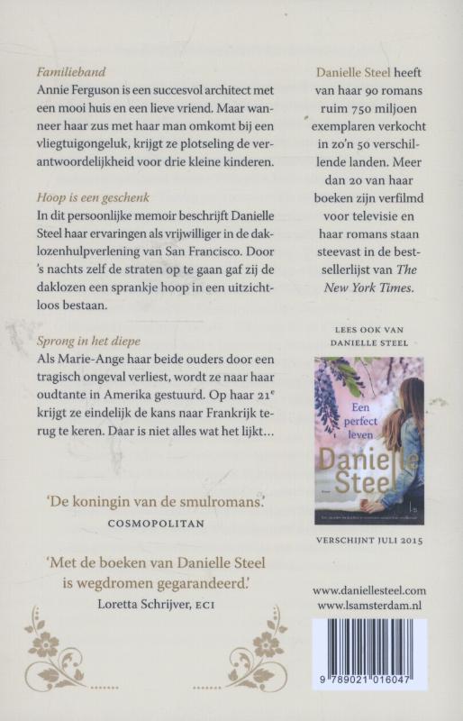 Familieband ; Hoop is een geschenk ; Sprong in het diepe achterkant