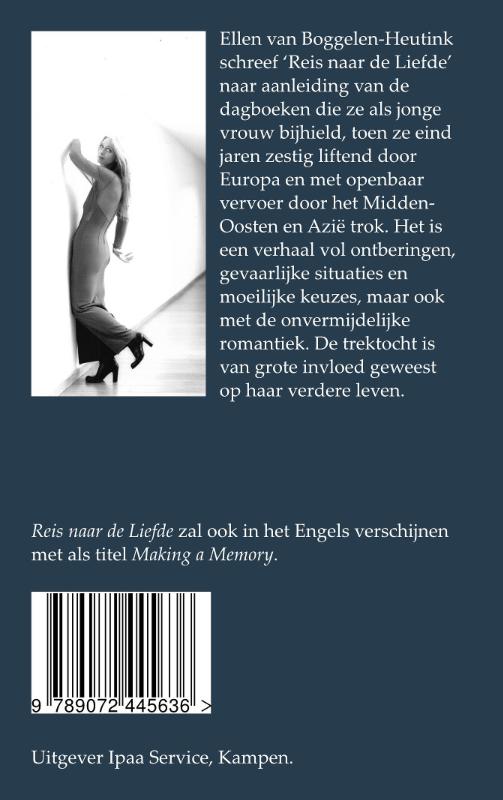 Reis naar de liefde achterkant