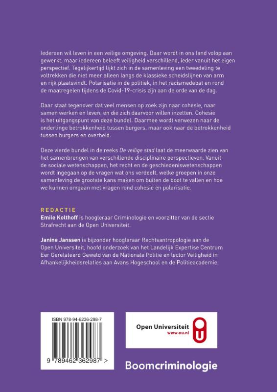 Cohesie en polarisatie in de stad Cohesie en polarisatie in de stad achterkant