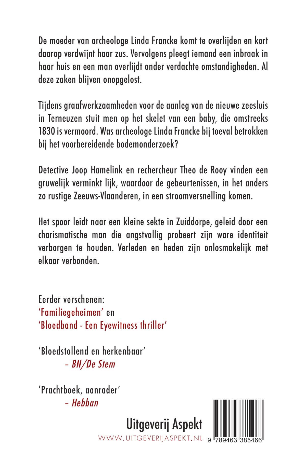 Duister verleden achterkant