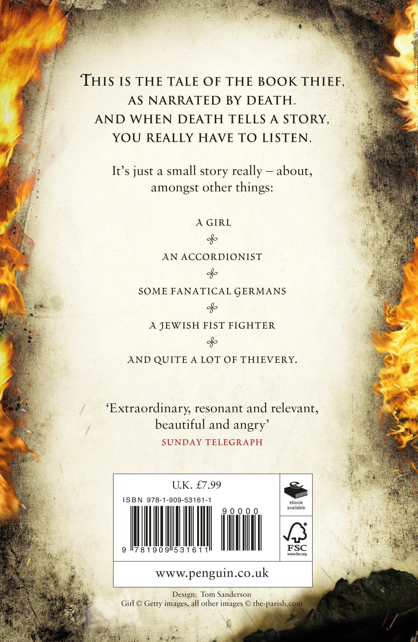 The Book Thief achterkant
