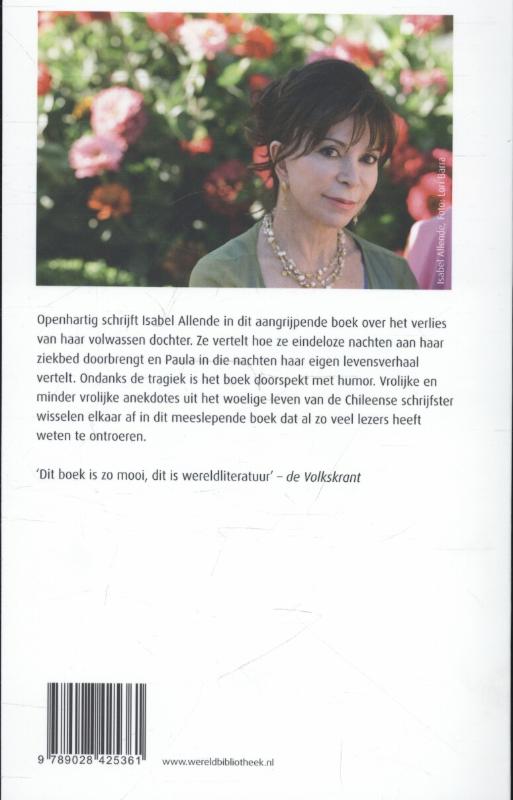 Paula / Wereldbibliotheekreeks achterkant