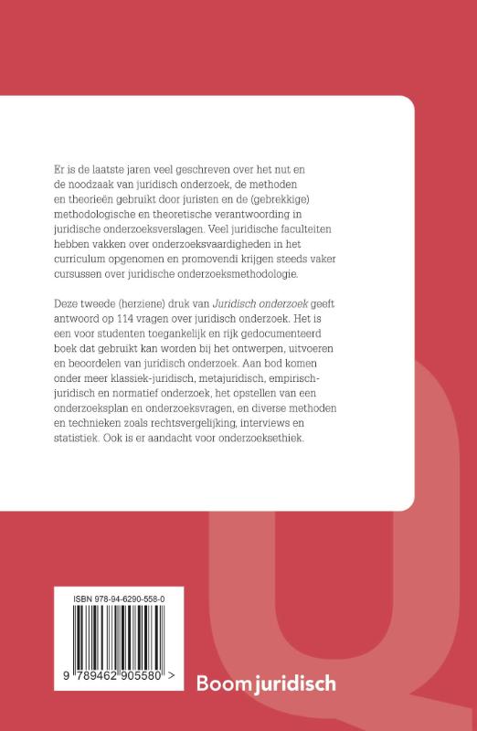 Juridisch onderzoek / Q&A Reeks achterkant