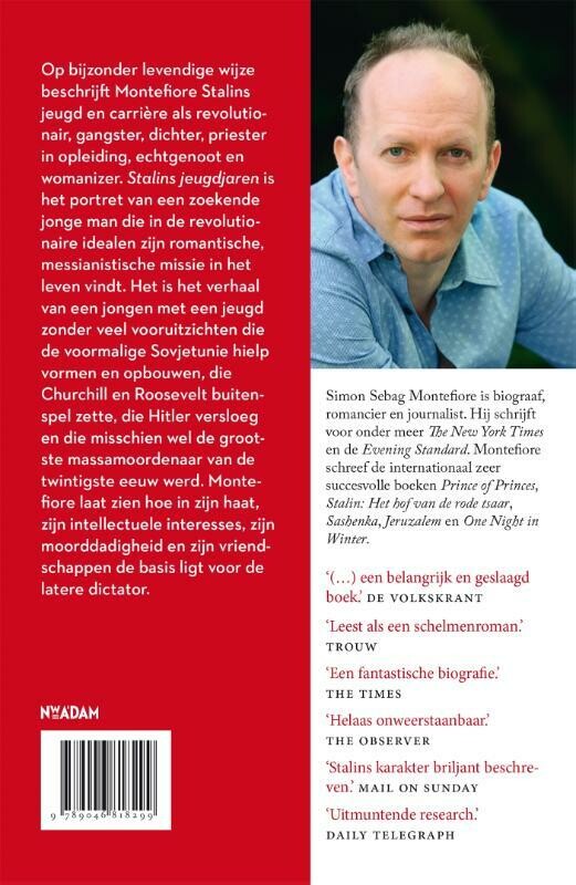 Stalins jeugdjaren achterkant
