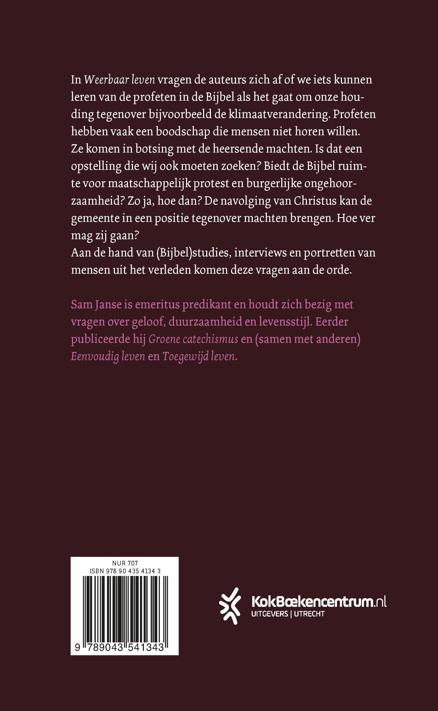 Weerbaar leven achterkant