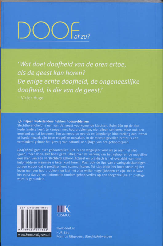 Doof of zo? achterkant