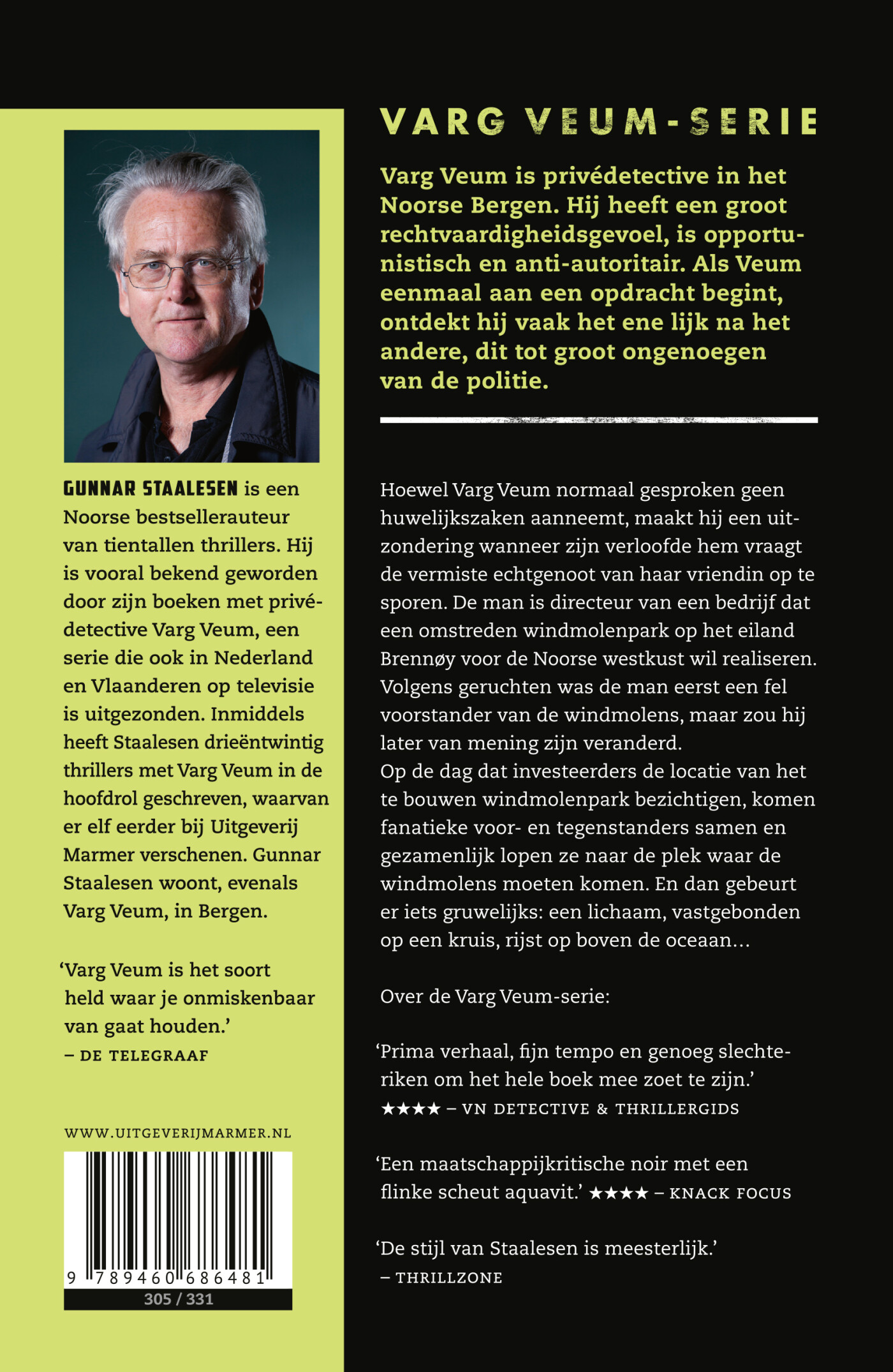 We zullen wind erven / Varg Veum achterkant