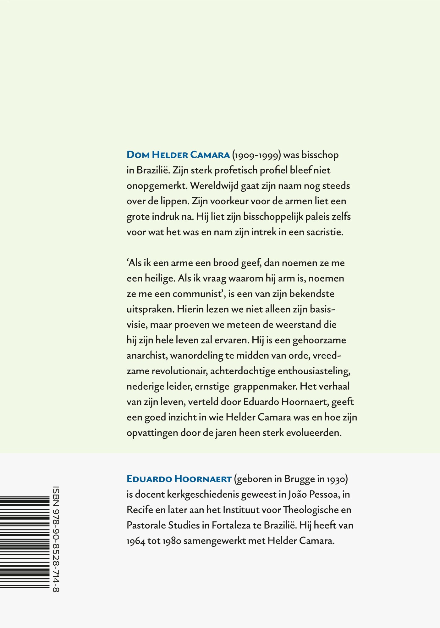 Helder Camara achterkant