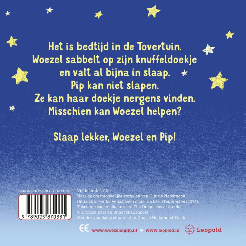 Slaap lekker / Woezel & Pip achterkant