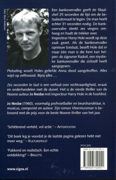 Zes seconden te laat / Harry Hole / 4 achterkant