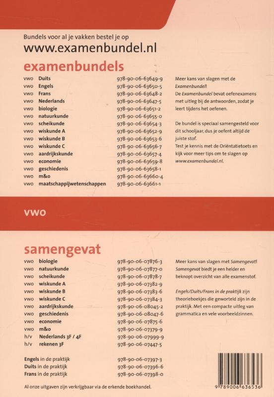 Examenbundel 2015/2016 vwo Wiskunde B achterkant