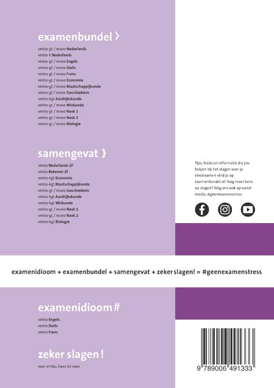 Examenbundel / vmbo-gt/mavo Biologie 2021/2022 Examenbundel / vmbo-gt/mavo Biologie 2021/2022 achterkant