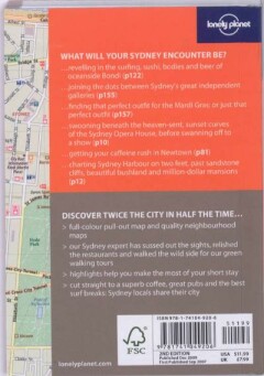 Sydney Encounter 2E Lonely Planet achterkant