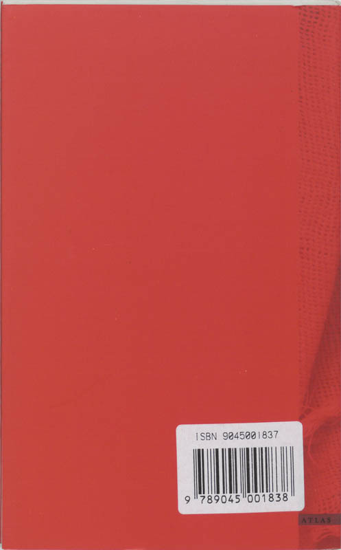 Een rode sjaal achterkant