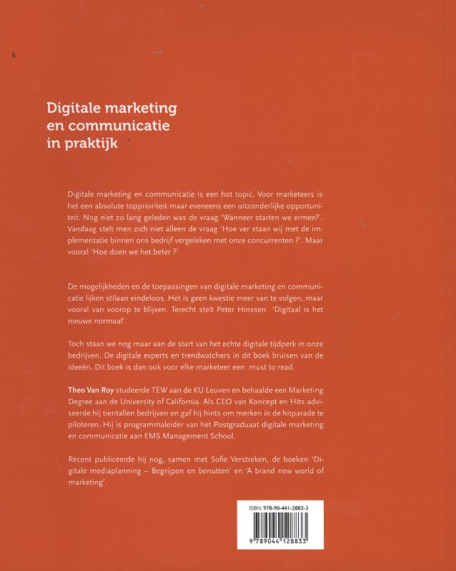 Digitale marketing en communicatie in de praktijk achterkant