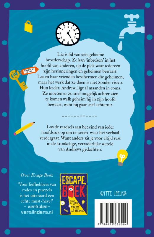 De geheime code van de grote kluis / Escape boek De geheime code van de grote kluis / Escape boek achterkant