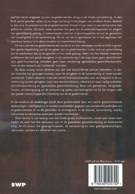 De recidivist als medeburger achterkant