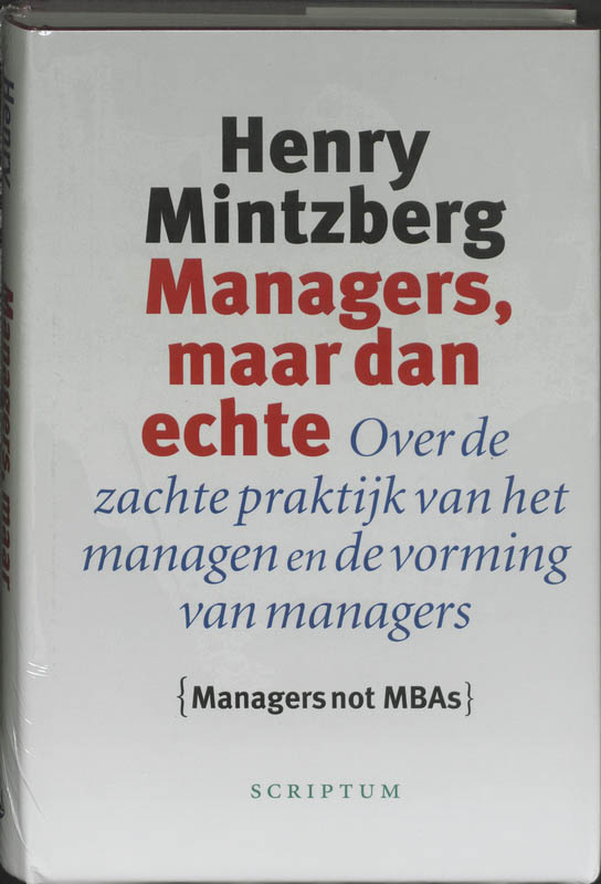 Scriptum management Managers, maar dan echte / Scriptum management