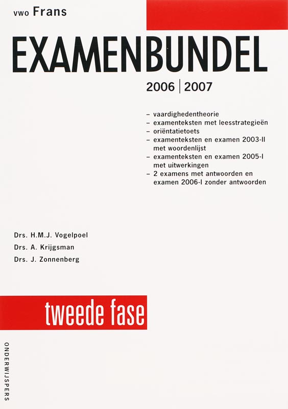 Examenbundel vwo Frans 2006/2007