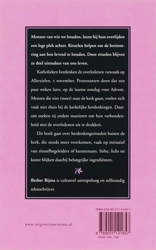 Herinnering aan alle zielen Herinnering Aan Alle Zielen achterkant