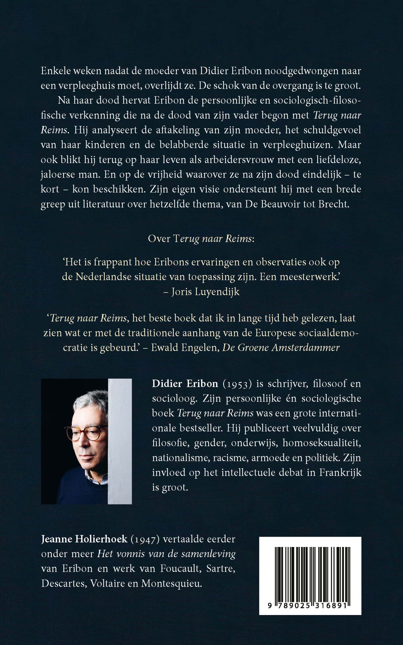 Een vrouw uit het volk achterkant
