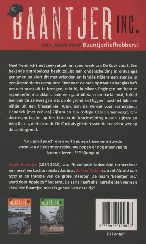 Moord aan tafel / Baantjer Inc. / 4 achterkant