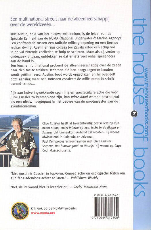 Witte dood / De NUMA files / 4 achterkant