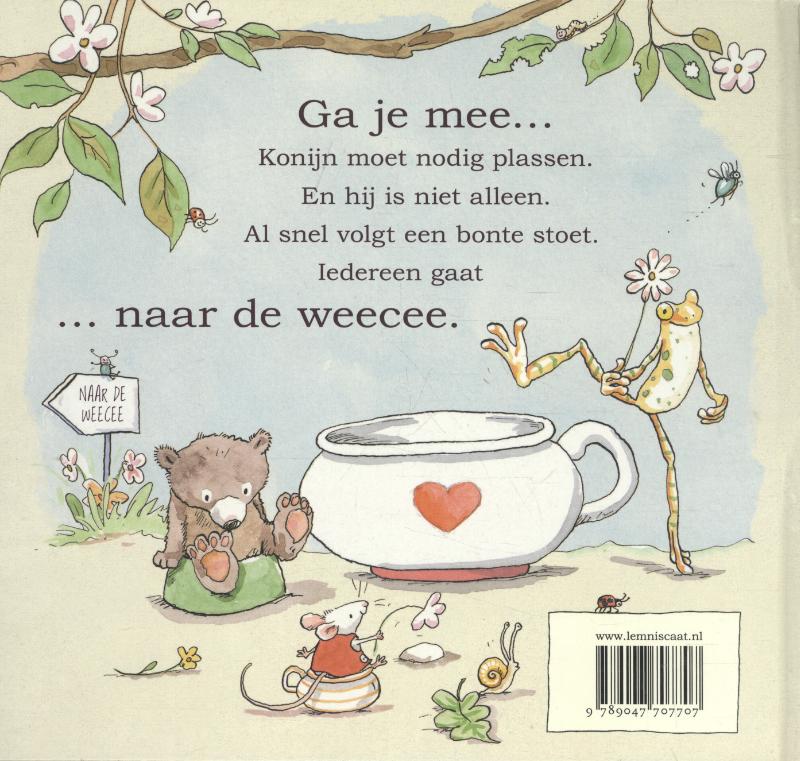 Ga je mee naar de weecee? achterkant