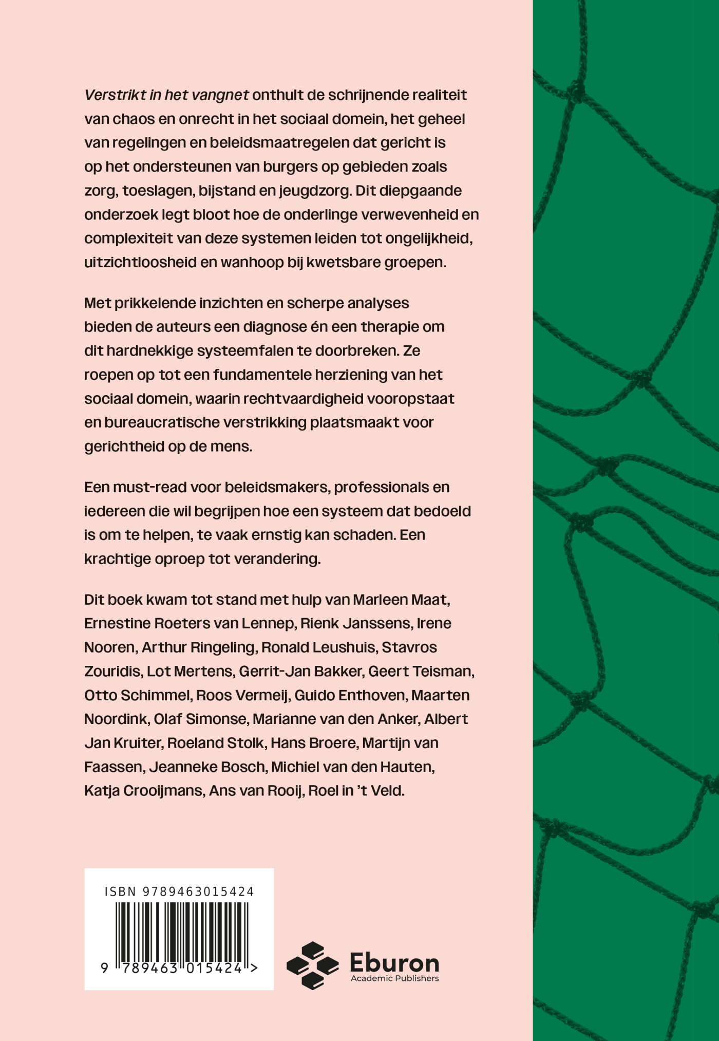 Verstrikt in het vangnet achterkant
