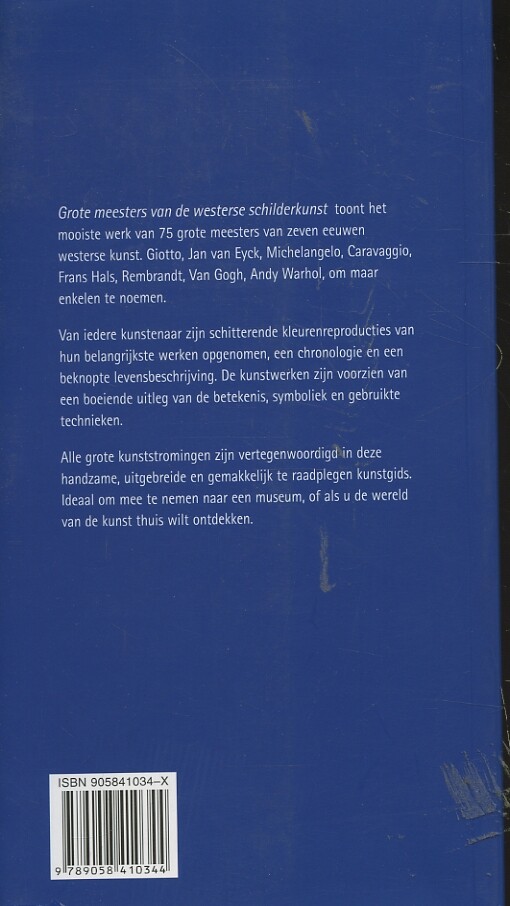 Grote meesters van de Westerse schilderkunst achterkant