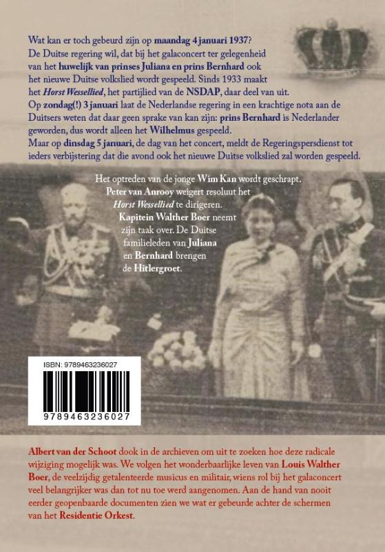 Kapitein Walther Boer en het galaconcert achterkant