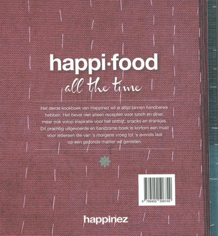 Happinez: Happi.food - all the time achterkant