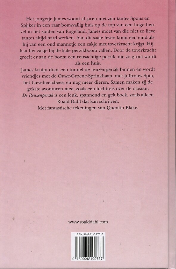 De reuzenperzik achterkant