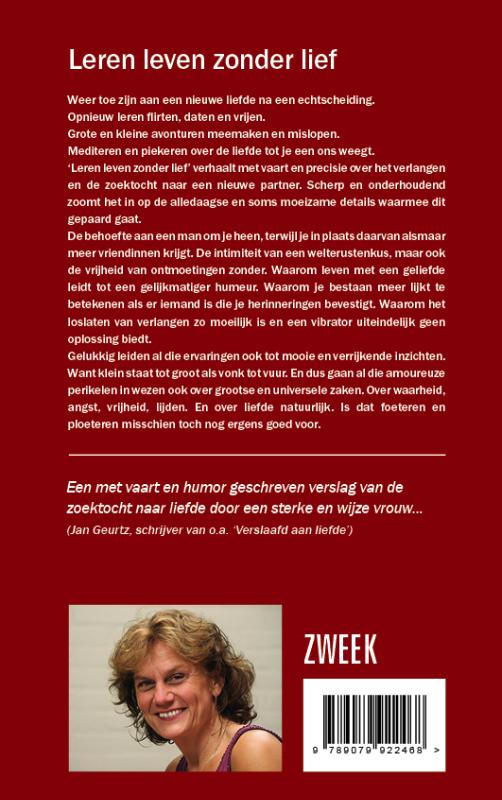 Leren leven zonder lief Leren leven zonder lief achterkant
