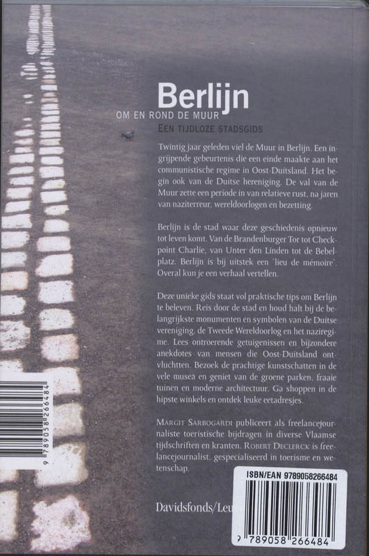 Berlijn om en rond de Muur achterkant