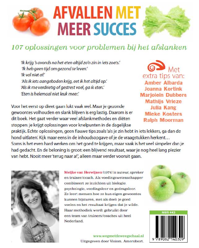 Afvallen met meer succes Afvallen met meer succes achterkant