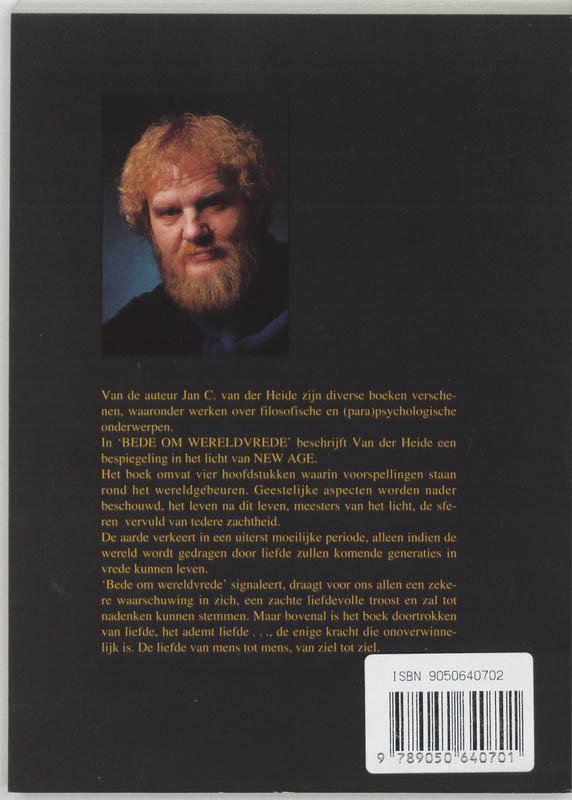 Bede om wereldvrede in het licht van de New Age Bede om wereldvrede in het licht van de New Age achterkant