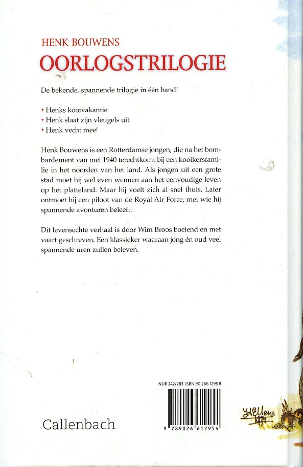 Henk Bouwens Oorlogstrilogie achterkant
